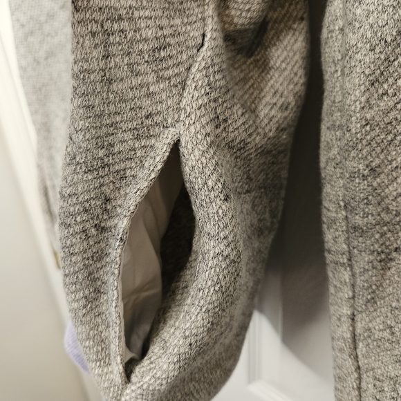 Blue & Cream Japanese fabric pop collar top size M mens - Picture 9 of 10